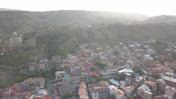 Aerial view of Old Tbilisi. Georgia