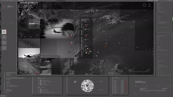 Military Computer Network Control Interface Searching Location Of Target alt