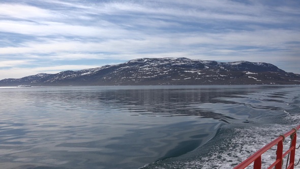 Cruise trip to the Arctic. Landscapes of northern latitudes.