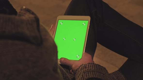 Green Screen and Chroma Key of Tablet Computer