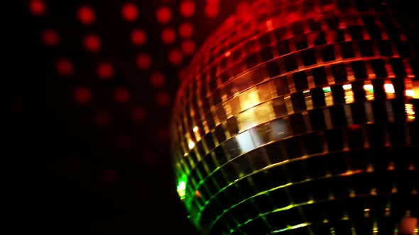 Spinning disco ball