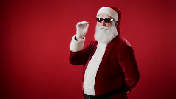 Cool Santa Claus Wearing Sunglasses