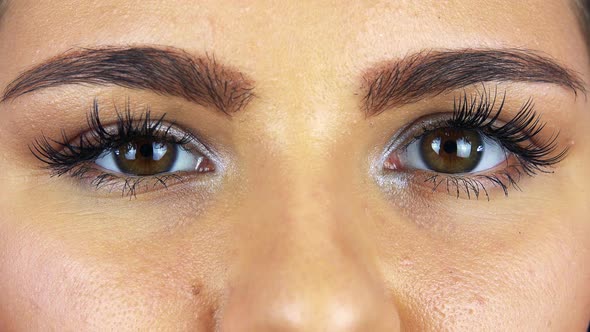 Closeup on Female Eyes