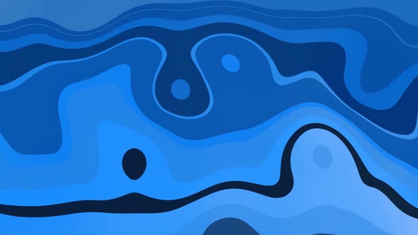 abstract blue Liquid Waves motion background