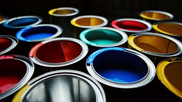 Paint Colors in the Tubes.  Shot on Slider