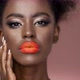 Sensual African American Girl with Colorful Fashion Makeup - VideoHive Item for Sale
