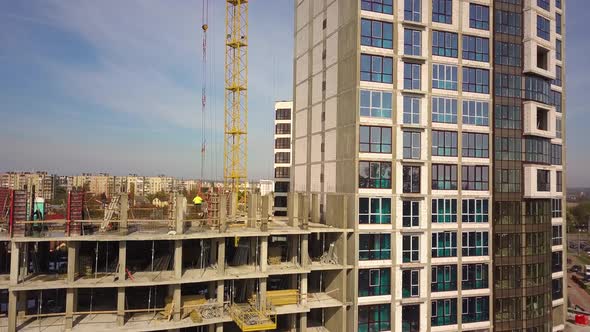 High Residential Apartment Building Under Construction