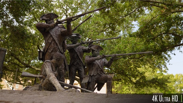 4K Monument in Franklin Square, Savannah, Georgia