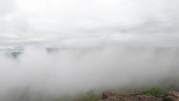 Timelapse of clouds approaching, Kaldurg Fort, Palghar, Maharashtra
