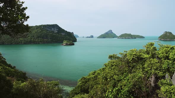 Thai Islands Scenery, Thailand Limestone Karst Landscape at Ang Thong National Marine Park, Amazing