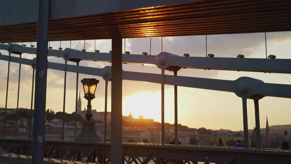 Budapest seen from the Szechenyi Chain Bridge