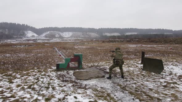 the Shooter Gets Into Position and Begins To Conduct Aimed Fire with Tracer Ammunition