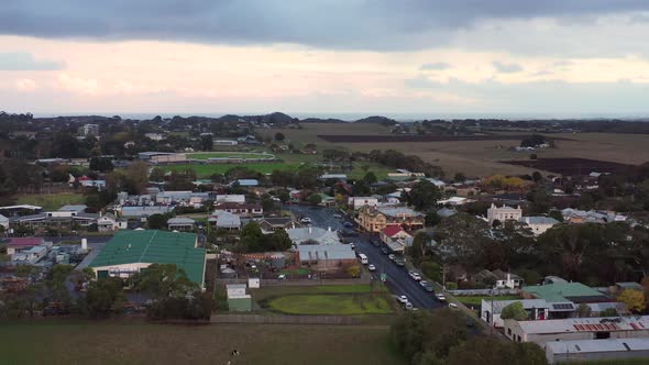 AERIAL Small Township Of Koriot, Western District Of Victoria Australia