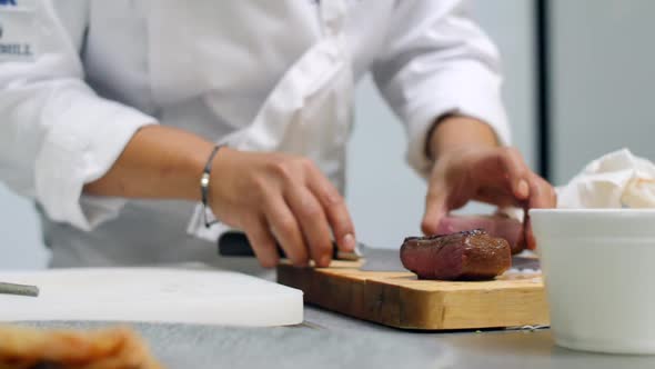 the Final Steps of the Chef in the Preparation of Dishes