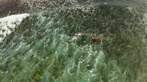 Surf Spot on the Island of Siargao Called Cloud 9