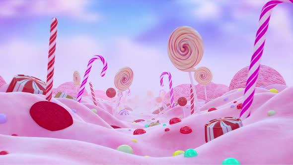 Candy Land Loop Background 2K