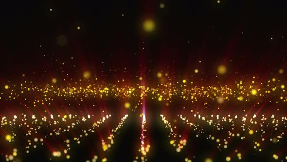 Glittering Light Particles Red 01