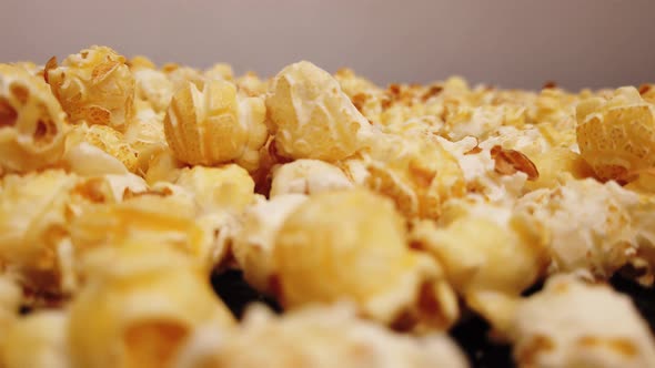 Fresh Popcorn Close Up Shot