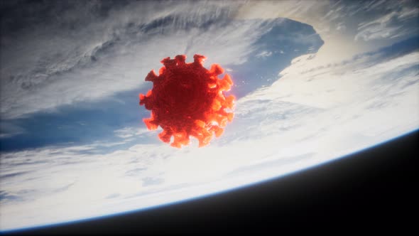 Coronavirus COVID-19 on the Earth Orbit alt