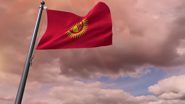 Kyrgyzstan Flag 4K