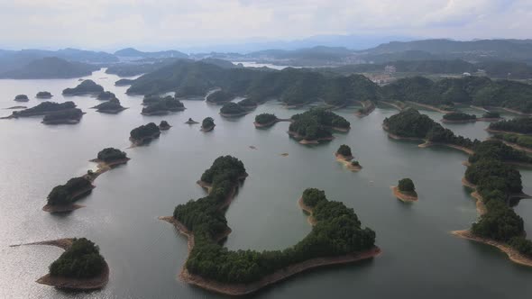 Aerial View of Thousand Island Lake