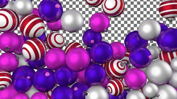 Christmas Balls Transition -  Pink Purple Red White alt