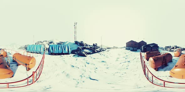 VR360 Antarctic Base of Antarctica