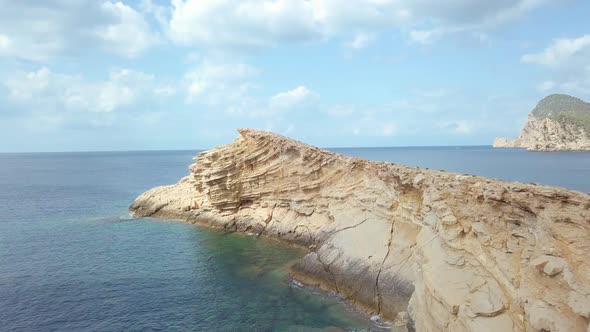 Ibiza drone coast view (Spain)