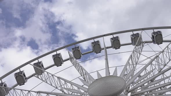 Observation Wheel Against the Sky