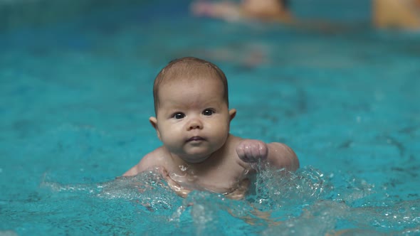 Cute Baby in the Pool