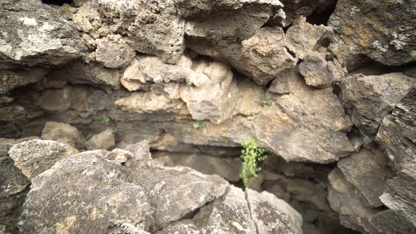 Crack Cave in Basalt Rocks