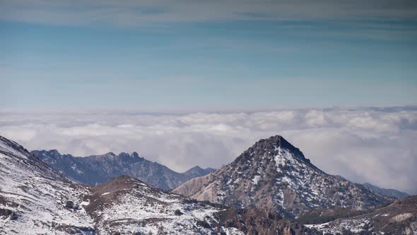 sierra nevada spain granada mountains snow peaks ski timelapse