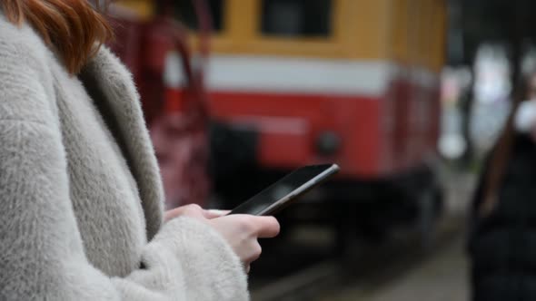 Business Woman Using Mobile Phone