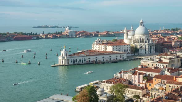 Time Lapse of Venice Grand Canal in Italy