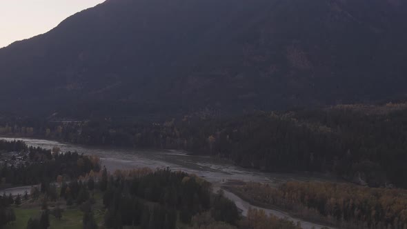 View of Modern City Hope in British Columbia Canada