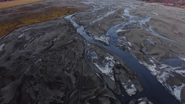 Drone Flight Over Hvannagil Canyon