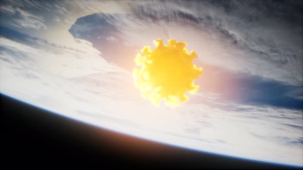 Coronavirus COVID-19 on the Earth Orbit alt