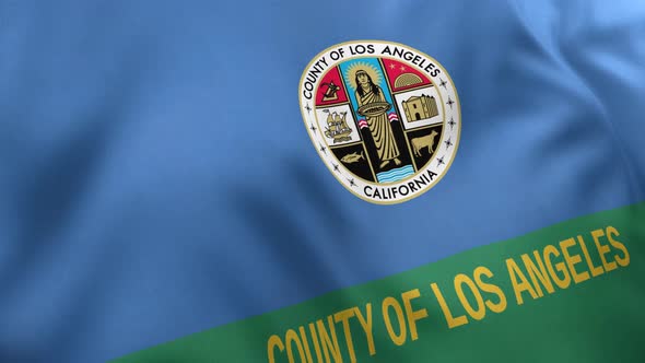 L.A. County Flag / Los Angeles County Flag (California) - 4K