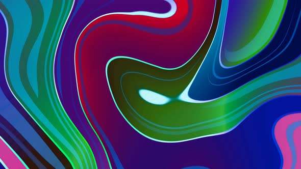 Colorful Shape Wave Animated Background