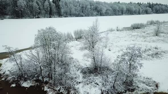 Winter River In The Village Of Verkhovye 22