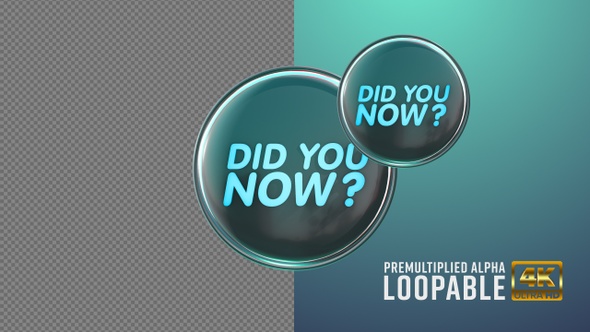 Did You Know Badge Looping with Alpha Channel