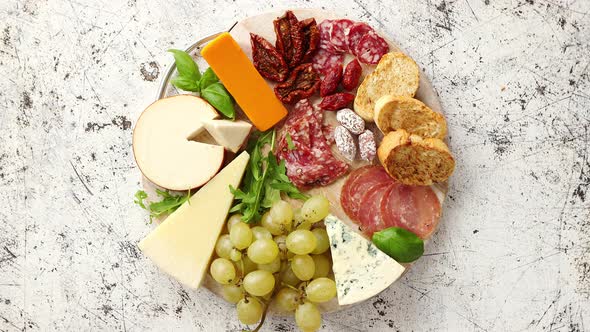 Assortment of Spanish Tapas or Italian Antipasti