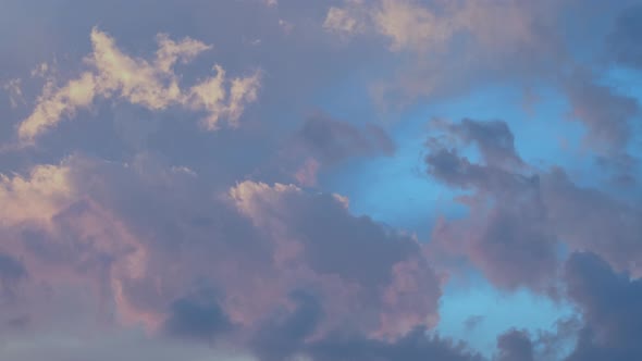 Amazing light of nature cloudscape sky. Cloudy blue sky with moving clouds