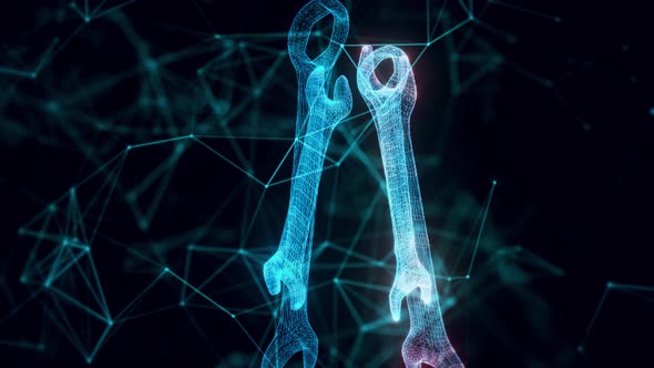 Wrenchs Hologram Close Up 4k alt
