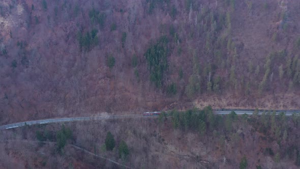 Suburban Train Near Bled Slovenia