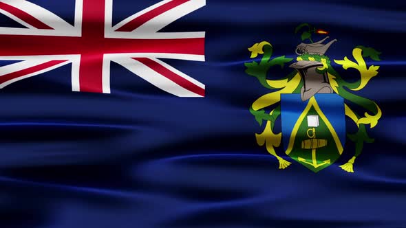 Pitcairn Islands Flag Waving