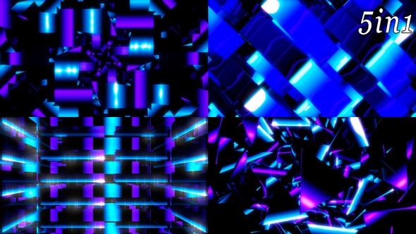 Cyber Crystal - Vj Loop Pack (5in1)