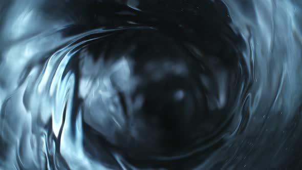 Super Slow Motion Shot of Clear Water Vortex at 1000 Fps