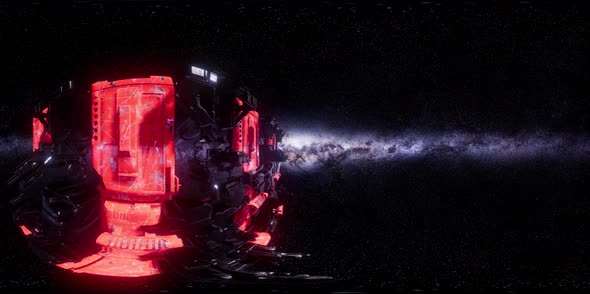 Big Alien Mothership. VR 360 Virtual Reality alt