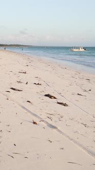 Beach on the Coast of Zanzibar Island Tanzania